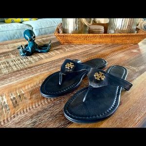 Tory Burch Leather Flip Flops